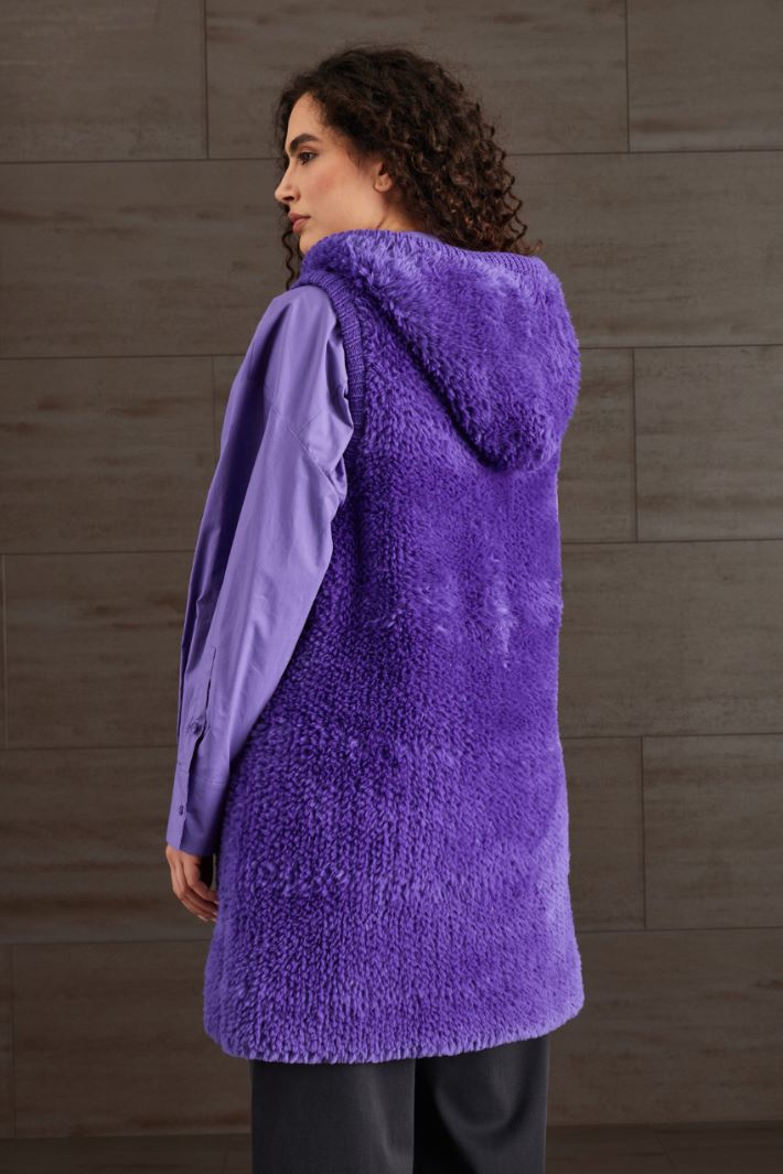 Gilet effetto pelliccia  - VIOLA - Fashion Market - 4
