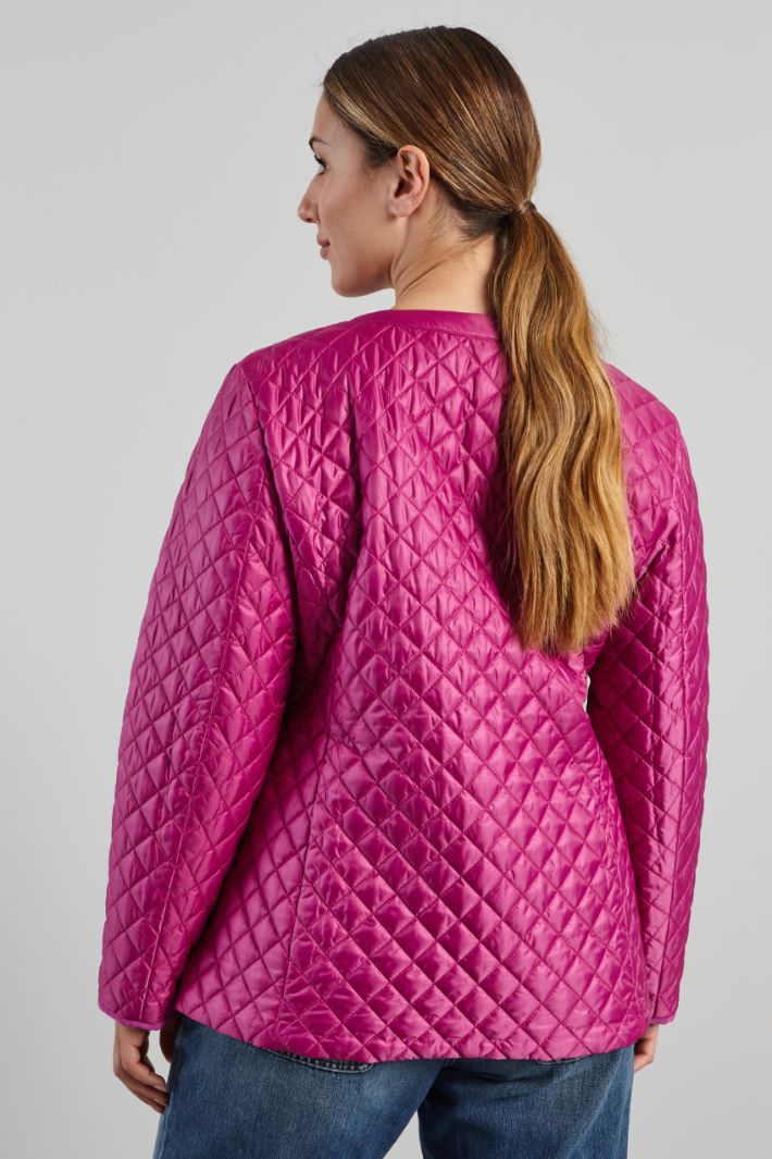 Imbottito con tasche applicate - FUXIA - Fashion Market - 4