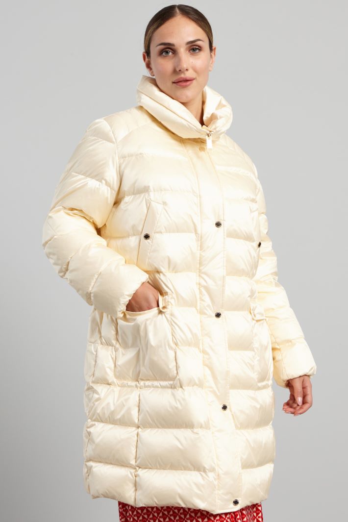 Piumino con collo alto - AVORIO - Fashion Market - 2
