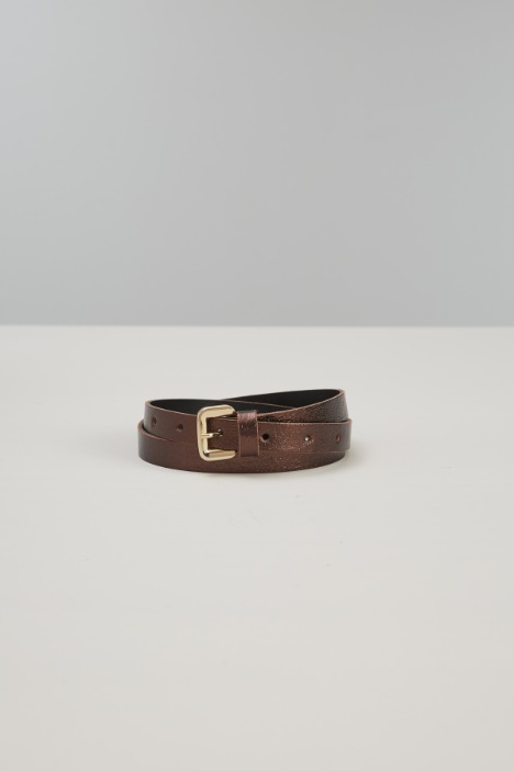 Cintura sottile laminata - Fashion Market
