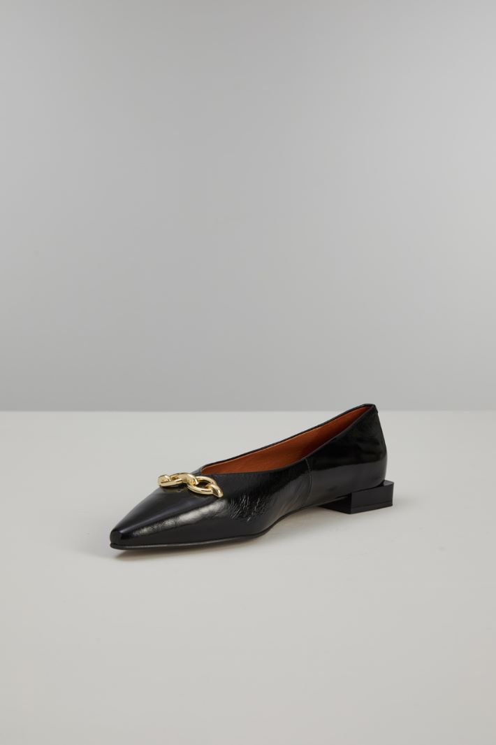 Ballerine a punta in vernice - NERO - Fashion Market - 3