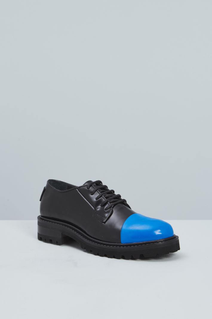 Stringate con punta stondata - NERO BLUETTE - Fashion Market - 2