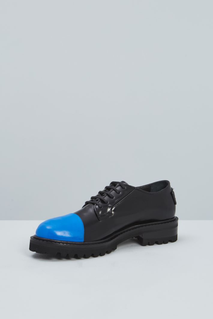 Stringate con punta stondata - NERO BLUETTE - Fashion Market - 3