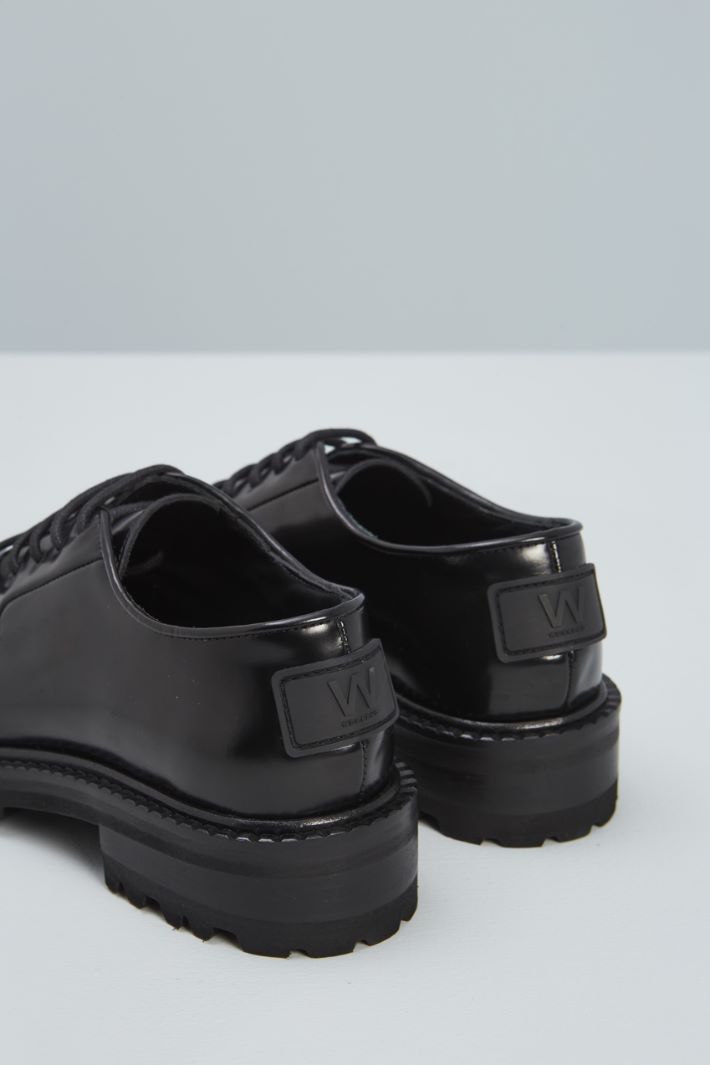 Stringate con punta stondata - NERO BLUETTE - Fashion Market - 4