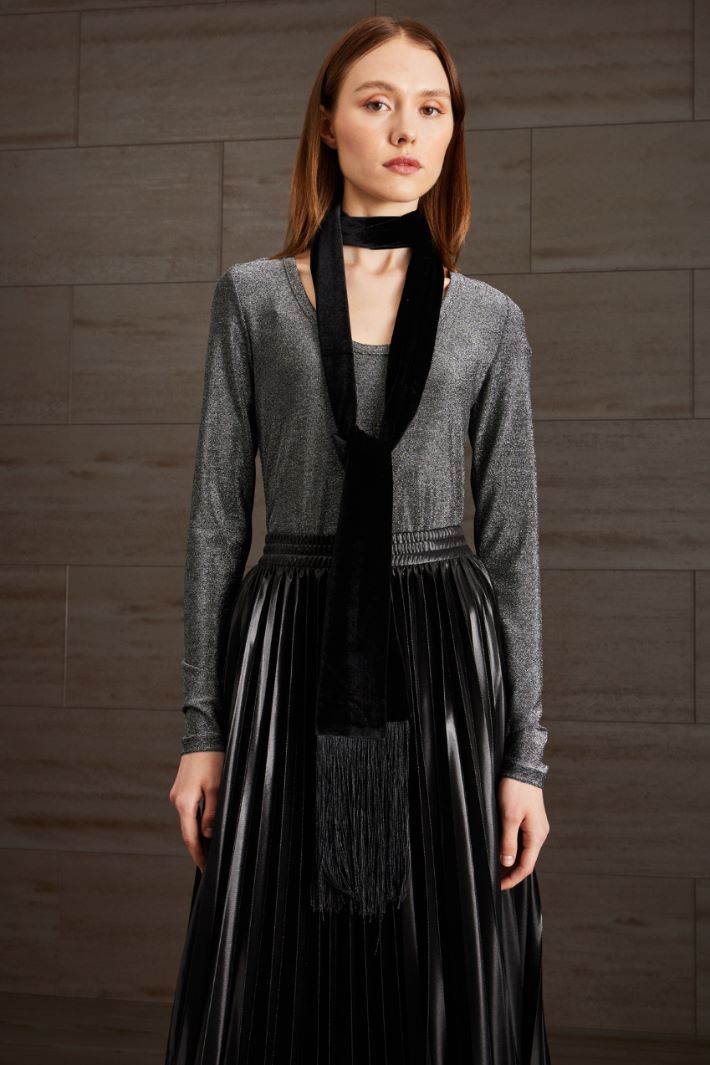 Stola in velluto - NERO - Fashion Market - 2