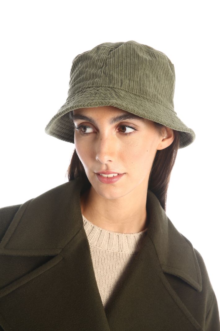 Cappello in velluto a coste - VERDE KAKI - Fashion Market - 2