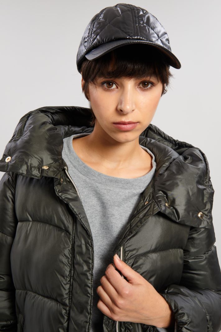Berretto in trapuntato - NERO - Fashion Market