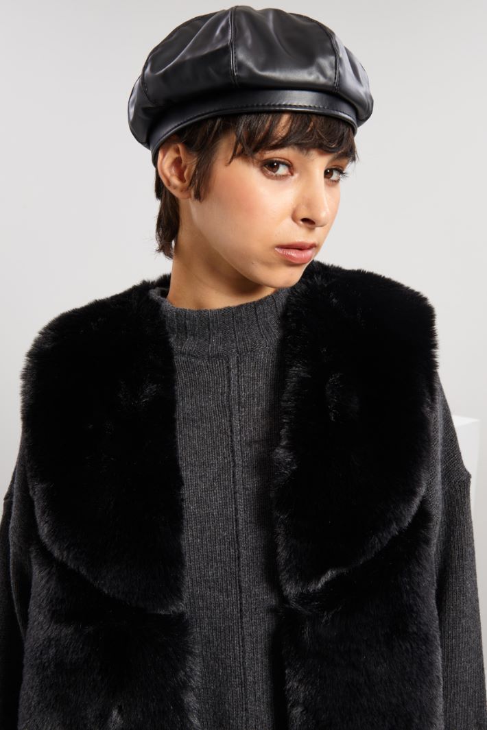 Basco in similpelle - NERO - Fashion Market