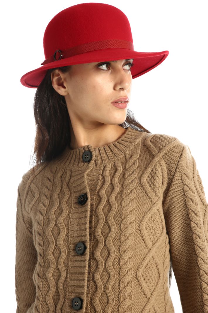 Cappello in pura lana - ROSSO - Fashion Market - 2