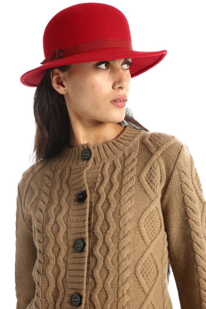 Cappello in pura lana - ROSSO - Fashion Market - 3