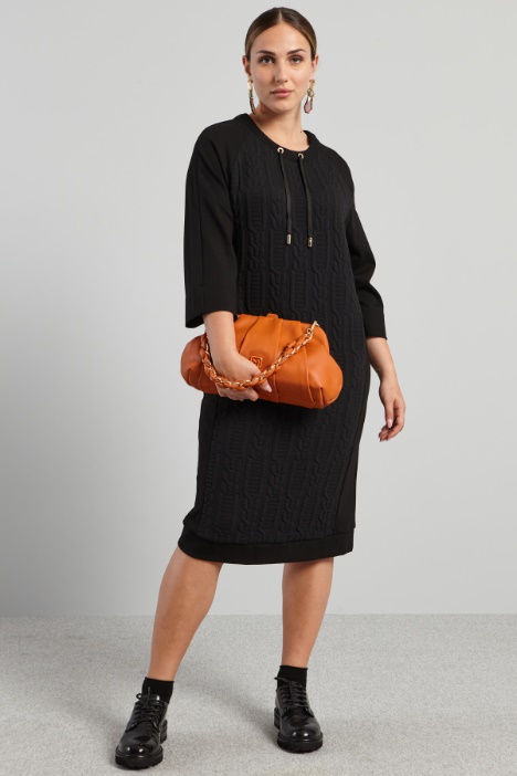 Abito con pannello a rilievo - Fashion Market