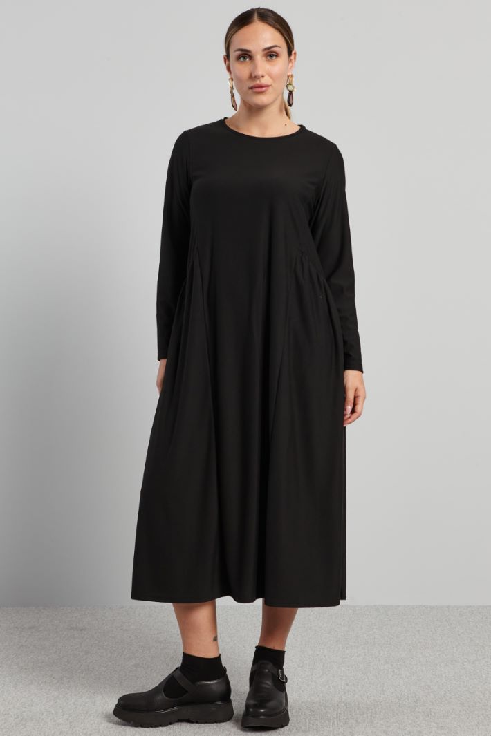 Abito lungo in jersey - NERO - Fashion Market - 2