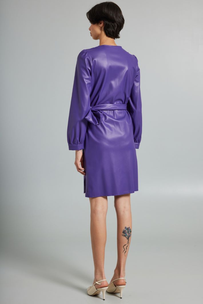 Abito a portafoglio in similpelle - VIOLA - Fashion Market - 4
