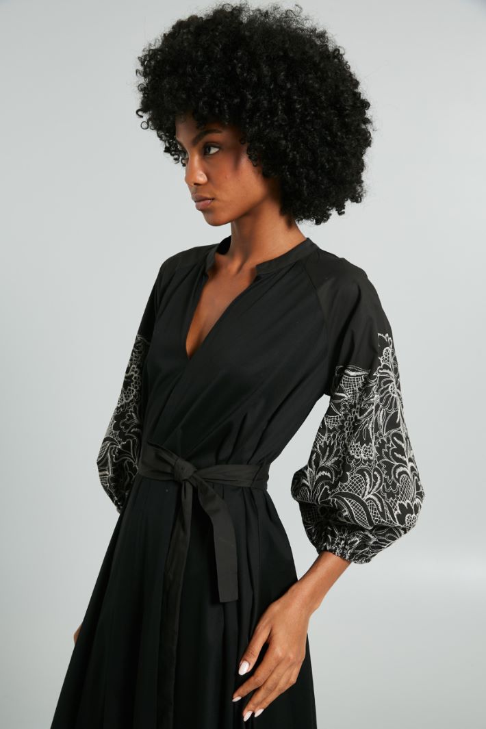Abito corto in jersey - NERO - Fashion Market - 4
