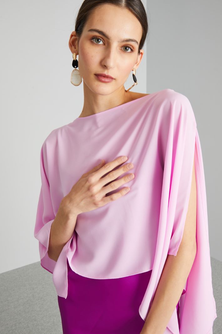Coprispalle in georgette - ROSA - Fashion Market - 4
