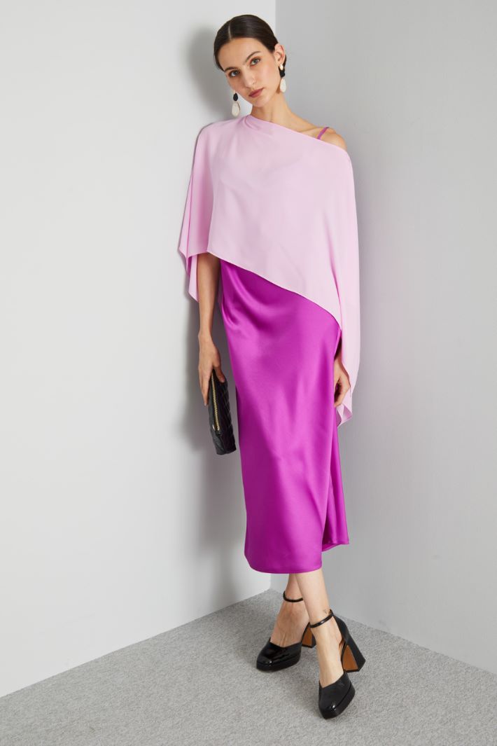 Coprispalle in georgette - ROSA - Fashion Market