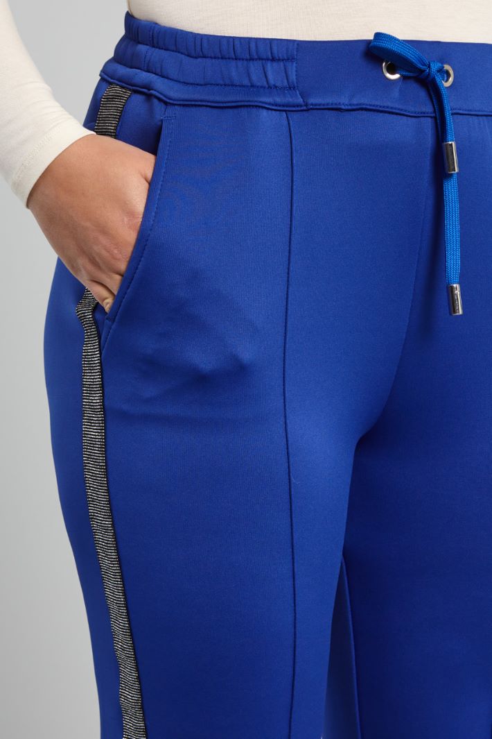 Joggers con bande a contrasto - BLUETTE ARGENTO - Fashion Market - 3