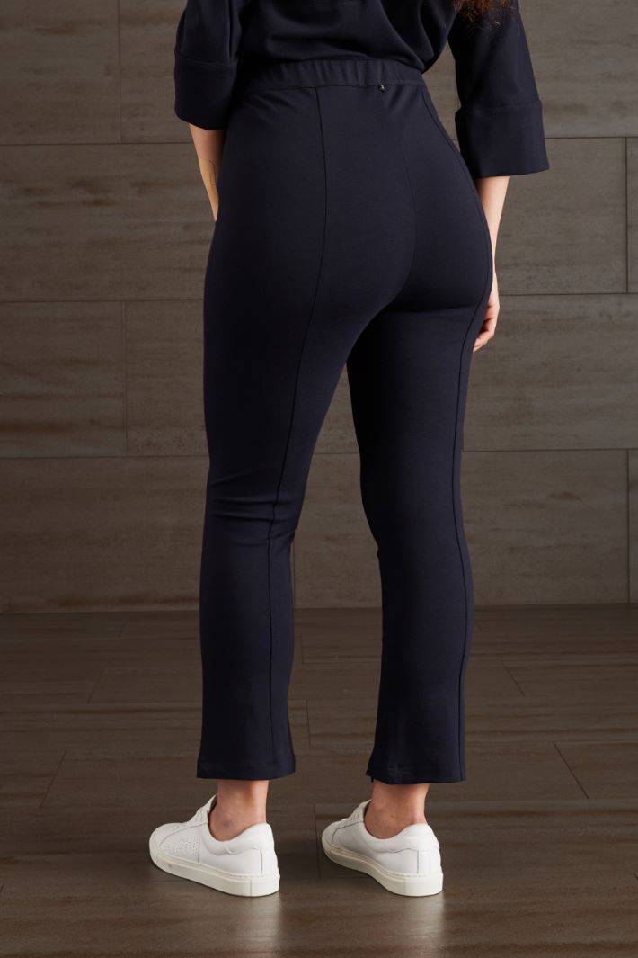 Pantaloni aderenti in jersey - BLU NOTTE - Fashion Market - 4