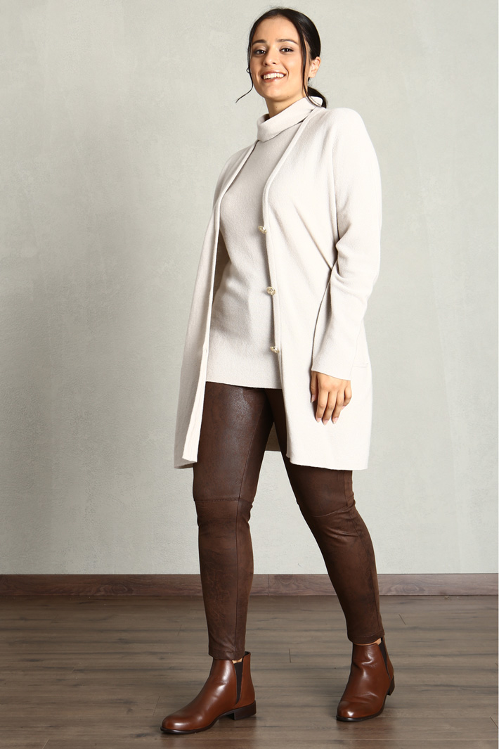 Pantaloni in jersey - MARRONE - Fashion Market