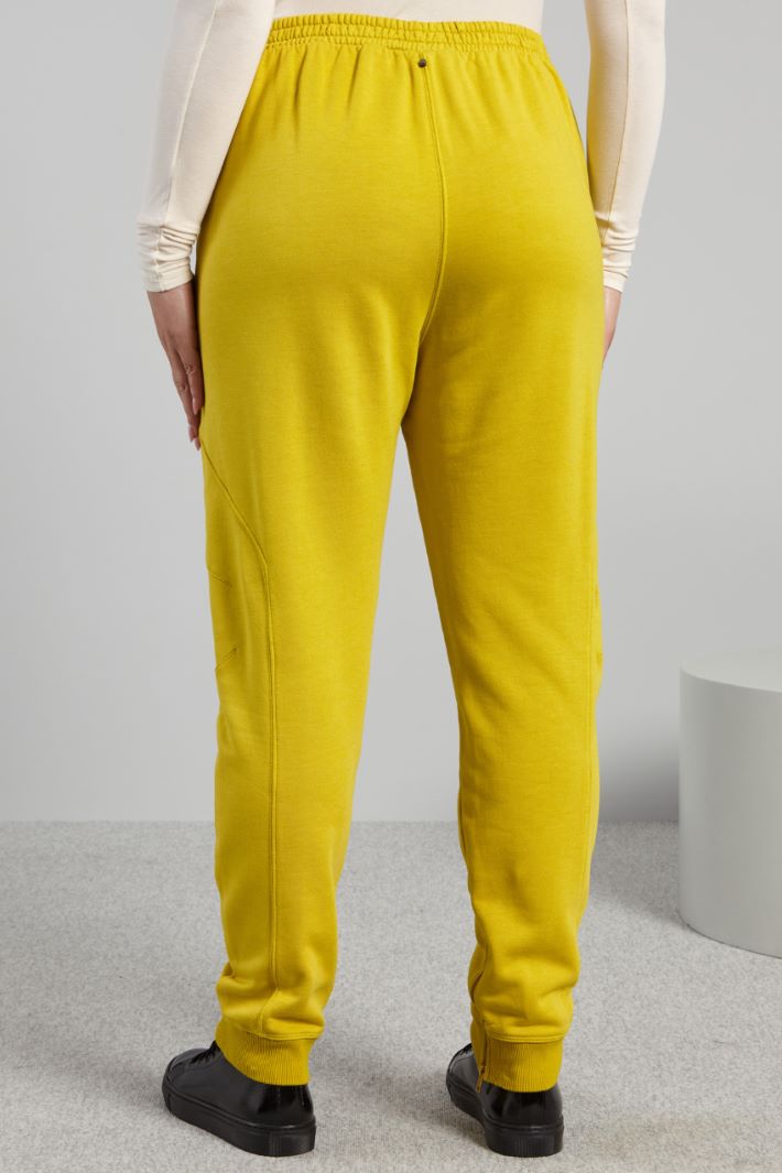 Pantaloni in jersey pesante - GIALLO - Fashion Market - 4