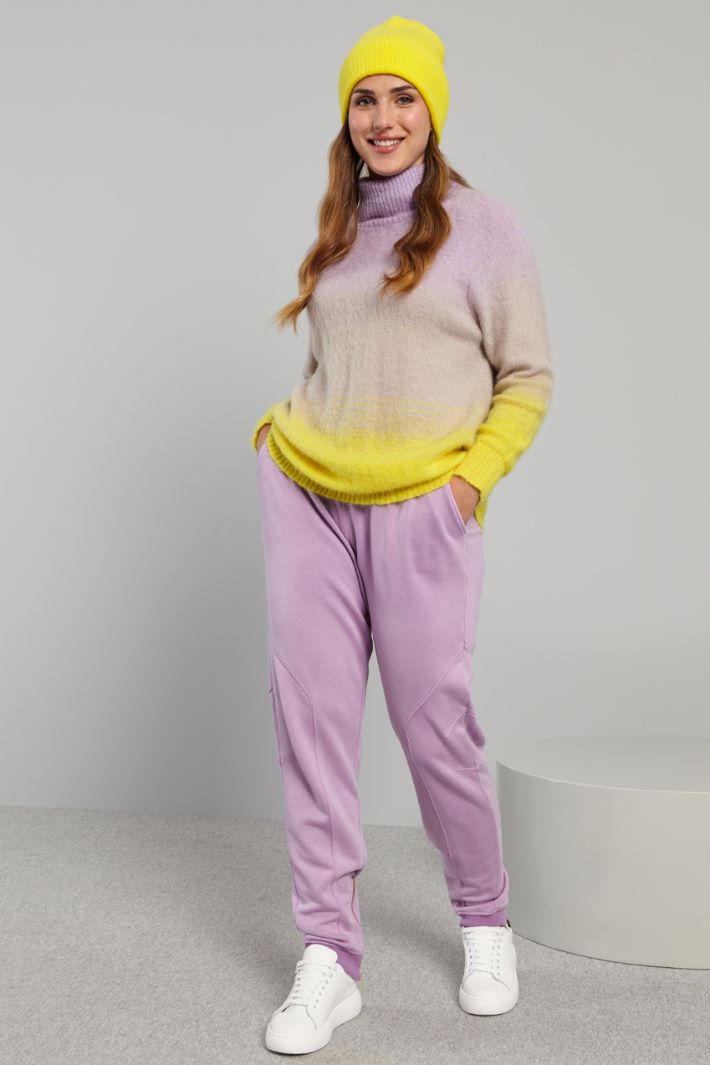 Pantaloni in jersey pesante - LILLA - Fashion Market