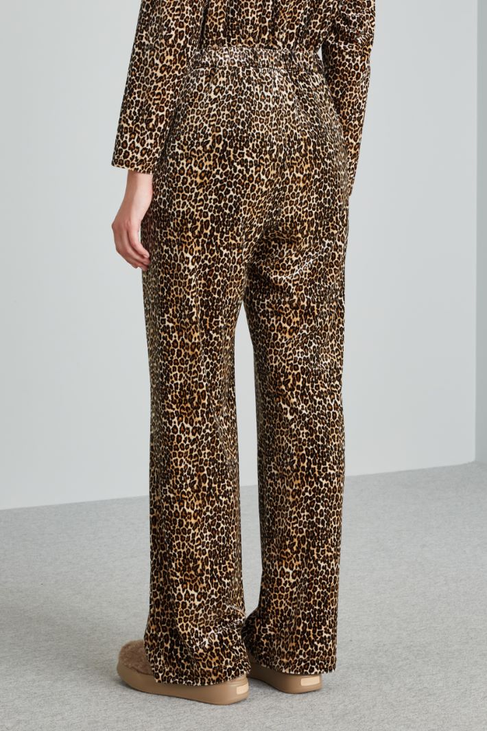 Pantaloni morbidi con coulisse - MARRONE BEIGE - Fashion Market - 4