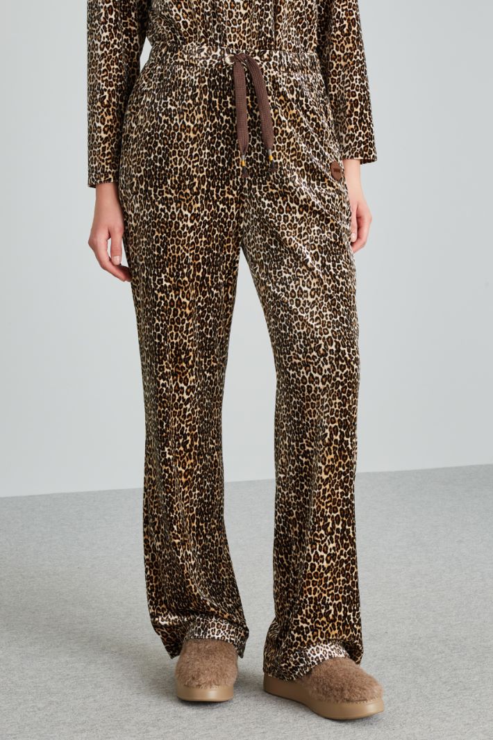 Pantaloni morbidi con coulisse - MARRONE BEIGE - Fashion Market - 2