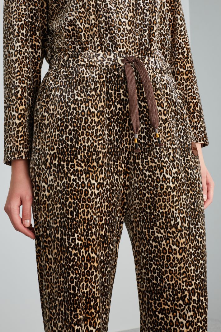 Pantaloni morbidi con coulisse - MARRONE BEIGE - Fashion Market - 3