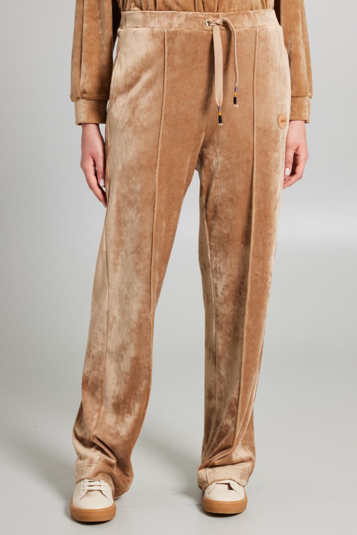 Pantaloni morbidi in ciniglia - CAMMELLO - Fashion Market - 2