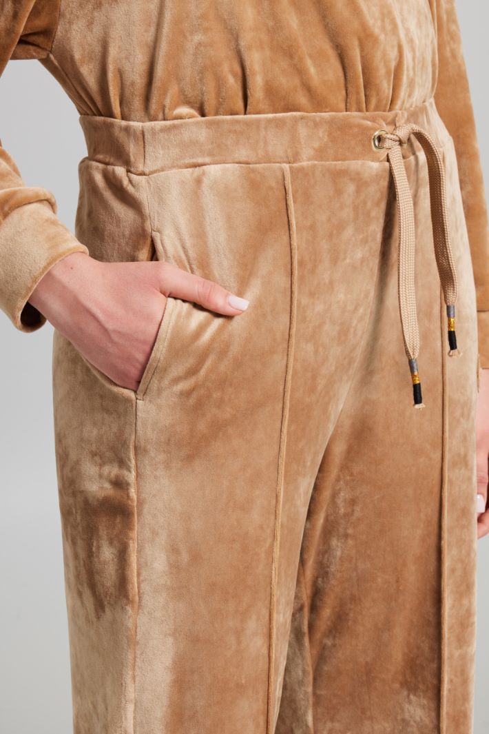 Pantaloni morbidi in ciniglia - CAMMELLO - Fashion Market - 3
