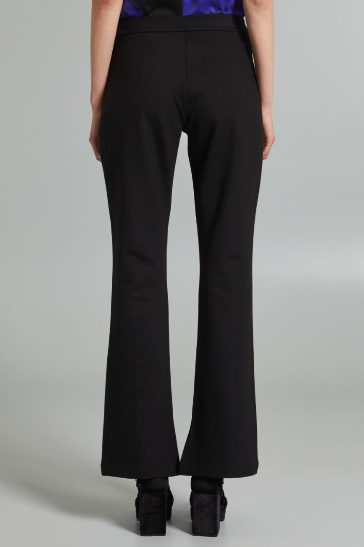 Pantaloni in jersey tecnico - NERO - Fashion Market - 4