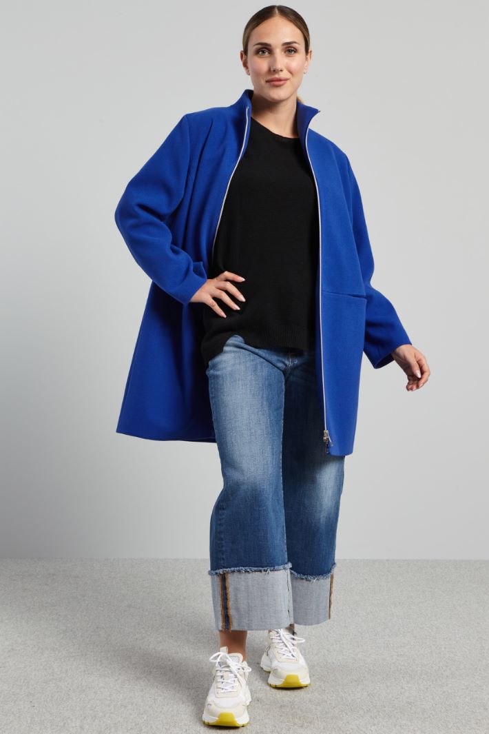 Giaccone in panno di jersey - BLUETTE - Fashion Market