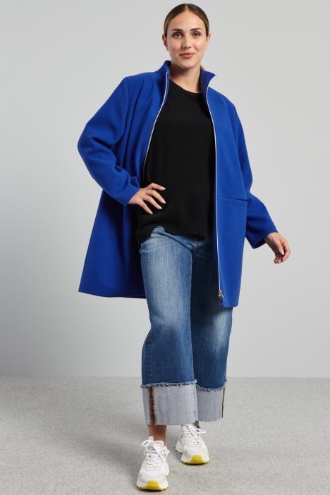 Giaccone in panno di jersey - Fashion Market