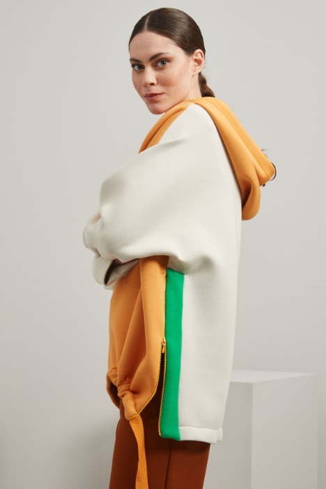 Felpa over in viscosa - Fashion Market