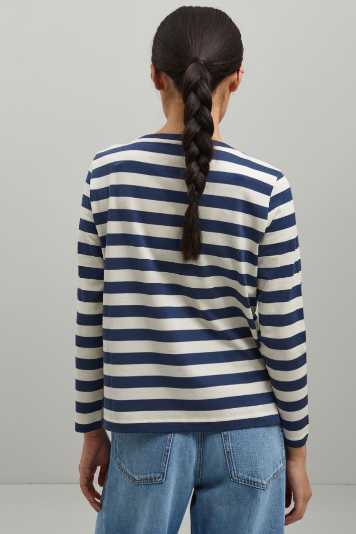 T-shirt in jersey di cotone - AVIO BIANCO - Fashion Market - 4