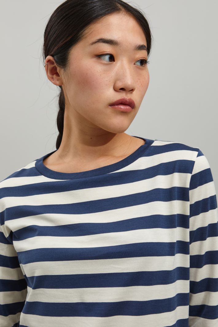 T-shirt in jersey di cotone - AVIO BIANCO - Fashion Market - 3