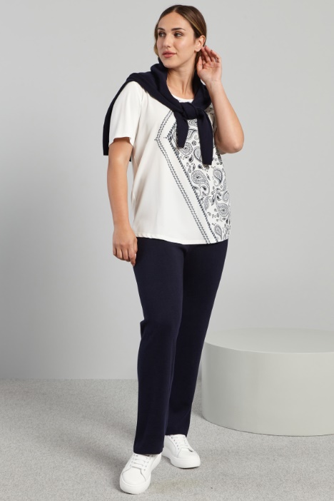 T-shirt in jersey con stampa - Fashion Market