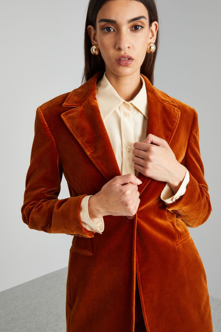 Blazer con bottone singolo - RUGGINE - Fashion Market - 3