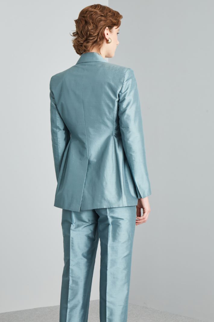 Blazer in shantung di seta - CARTA DA ZUCCHERO - Fashion Market - 4