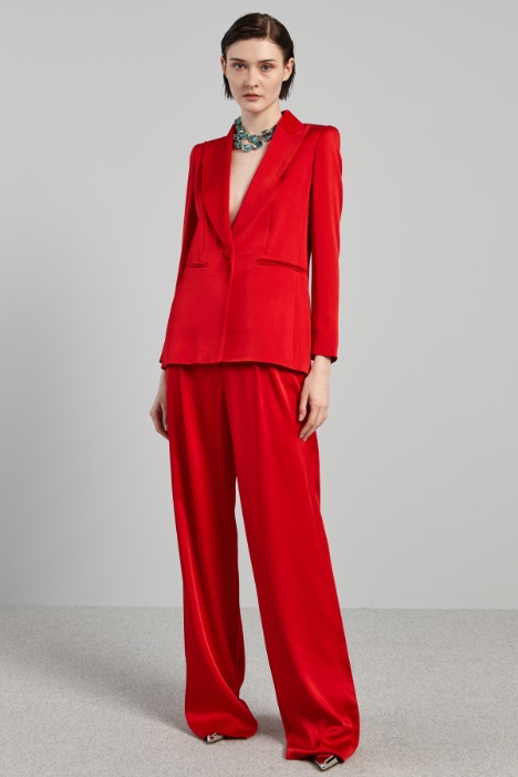 Blazer con dettagli in velluto - Fashion Market