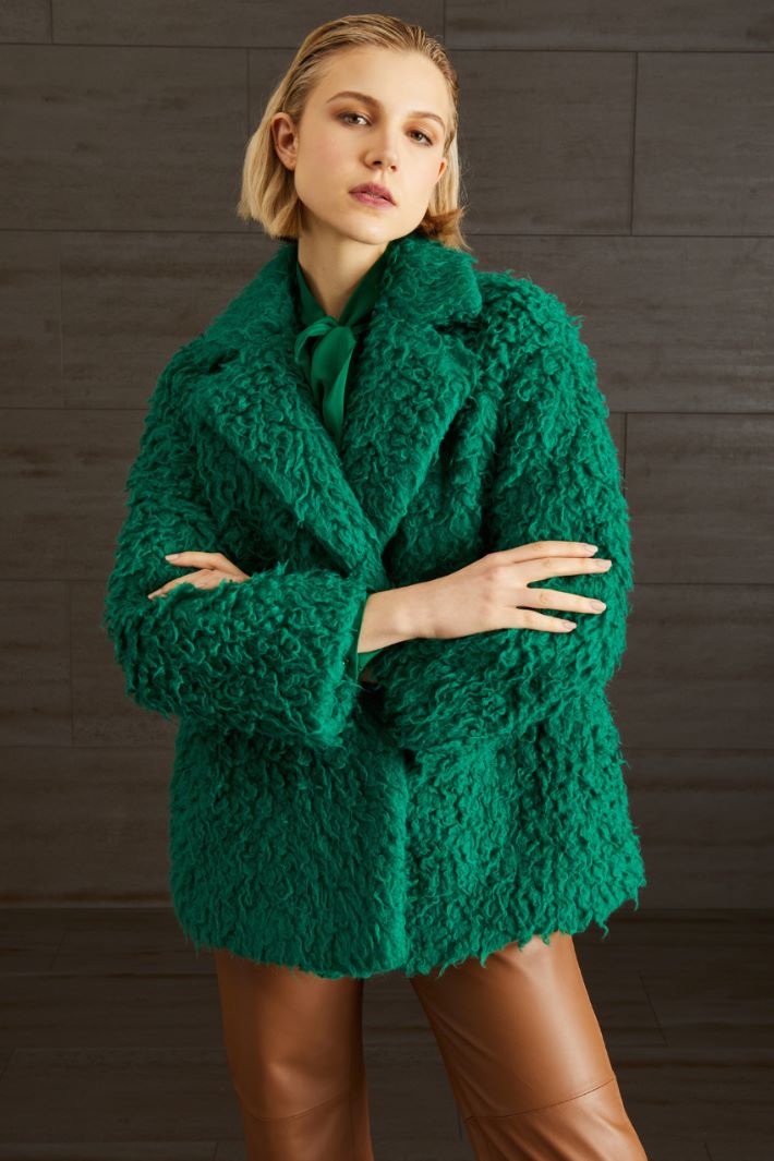 Giaccone in alpaca - VERDE - Fashion Market - 3