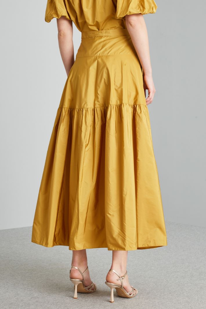 Gonna a campana con balza - SENAPE - Fashion Market - 4