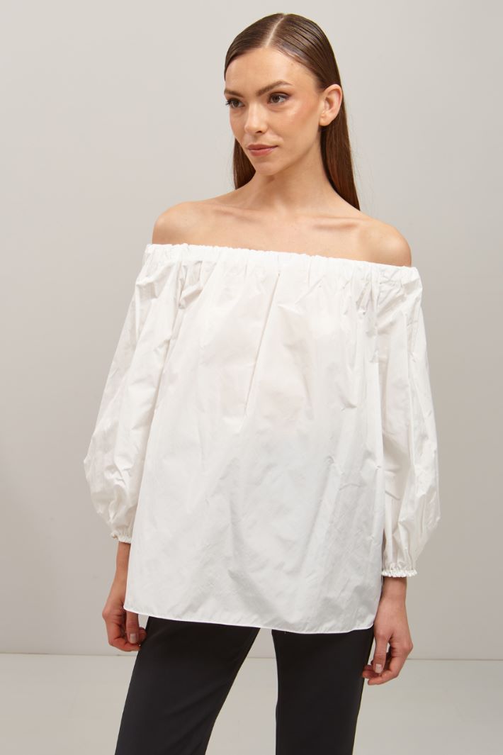 Casacca in taffetà - BIANCO - Fashion Market - 2