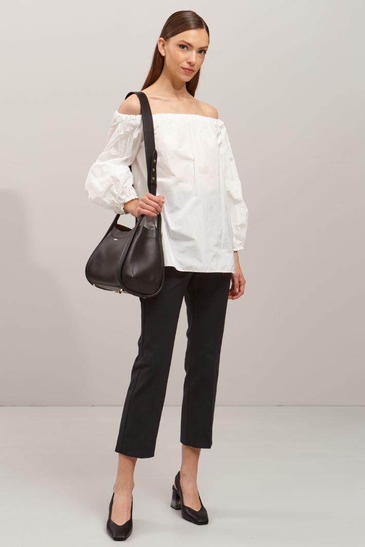 Casacca in taffetà - BIANCO - Fashion Market