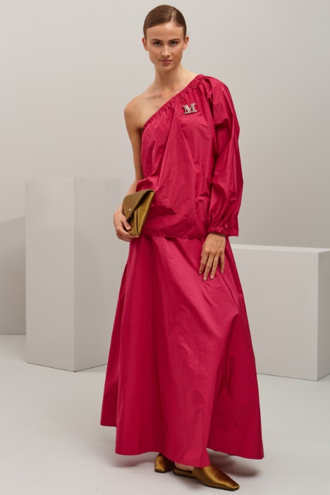 Blusa monospalla in taffetà - Fashion Market