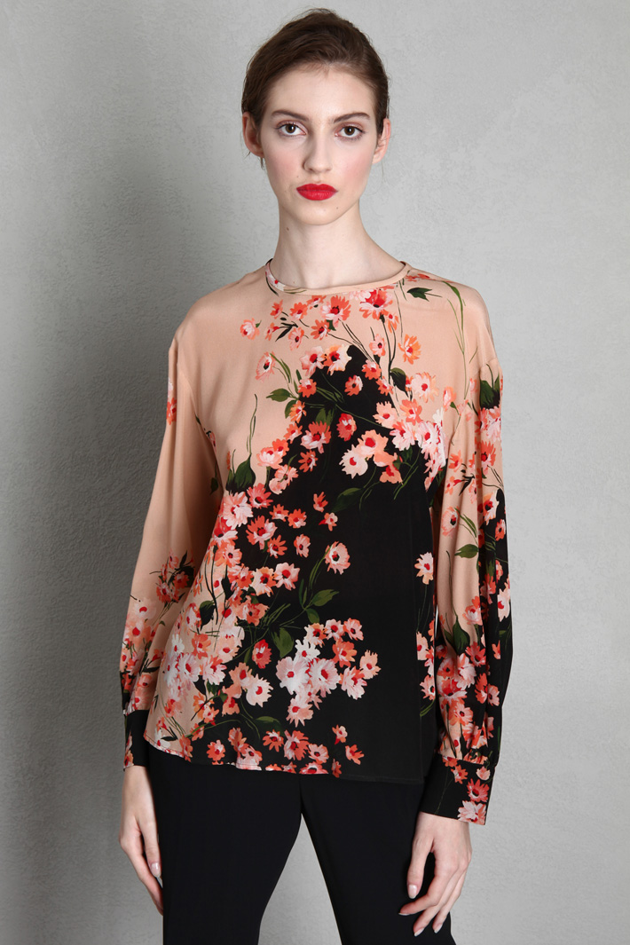 Blusa in crêpe di seta - FARD - Fashion Market