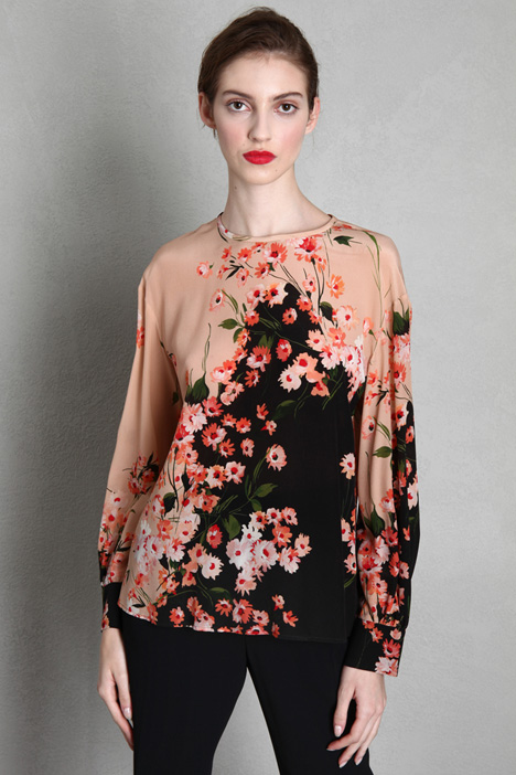 Blusa in crêpe di seta - Fashion Market