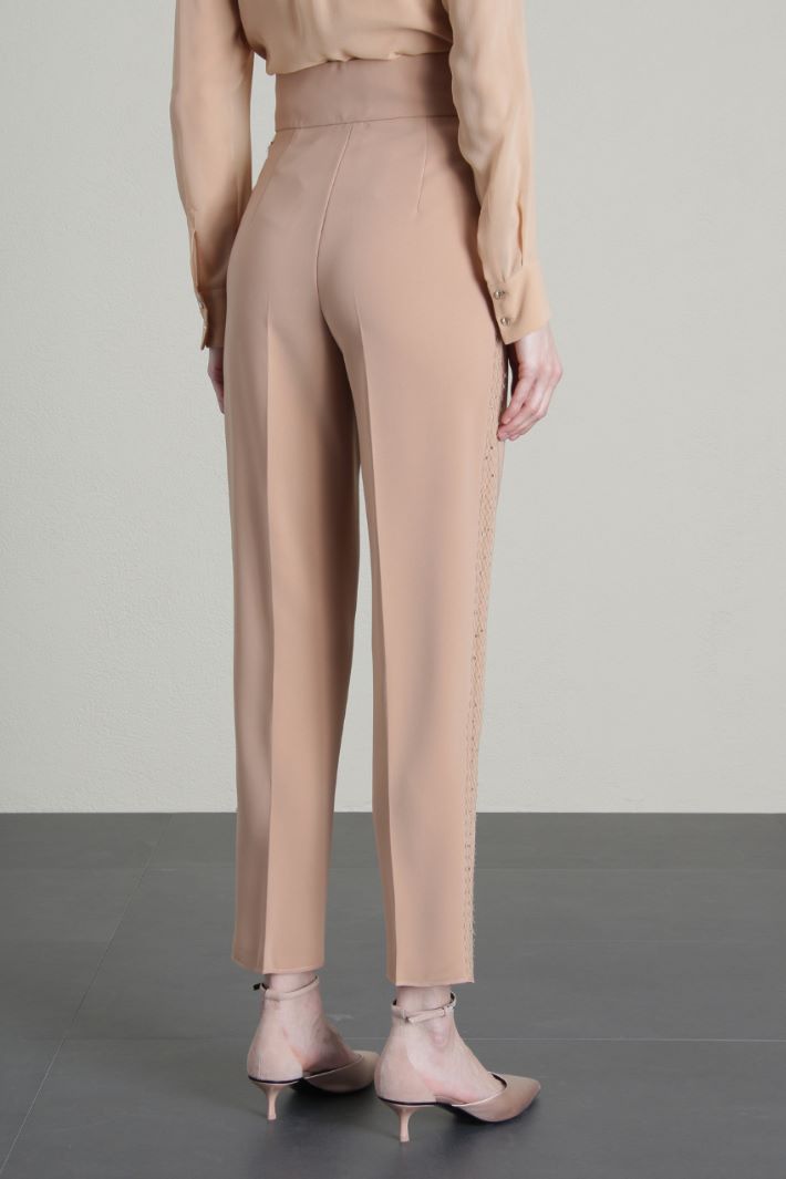 Pantaloni a vita alta in cady - ROSA - Fashion Market - 2