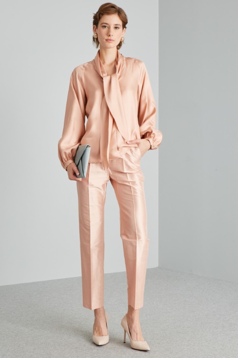 Pantaloni in shantung di seta - Fashion Market