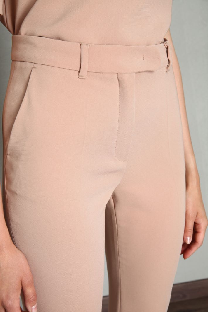Pantaloni a sigaretta in cady - CIPRIA - Fashion Market - 3